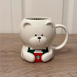 Starbucks Exclusive RARE Barista Christmas Bear Ceramic 12oz Mug 2025 -  IN HAND